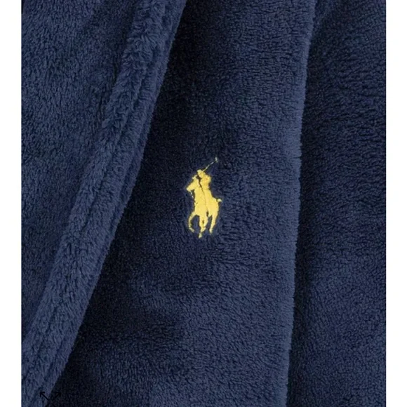 Boys Ralph Lauren Blue Shawl Collar Pajama Robe - Picture 2 of 6